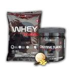 Kit Whey Turbo 907g mais Creatina Turbo 150g - Black Skull