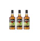 Kit Whiskey Jim Beam Apple Bourbon 1000ml 3 unidades