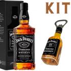 Kit whisky Jack Daniel's Old N7 com abridor de garrafa ímã para presente