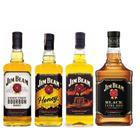 Kit Whisky Jim Beam - Bourbon / Black / Fire / Honey