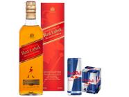 Kit Whisky Johnnie Walker Escocês Red Label - 750ml + Energético Red Bull 250ml 4 Unidades