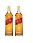 Kit Whisky Johnnie Walker Red Label Blended 1l 2 unidades