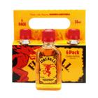 Kit Whisky Miniatura Fireball Com Licor De Canela 50ml 6uni