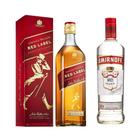 Kit Whisky Red Label 1L + Vodka Smirnoff 998Ml - Jhonnie Walker