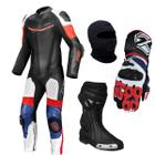 Kit X11 Macacão Apex Luva Racing Tricolor Bota Race Pro - Não informado