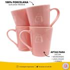 Kit Xícaras Jogo 6 Peças Porcelana Tulipa Premium Innovare 250ml Café Chá Chicara