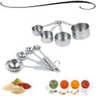 Kit Xícaras Medidoras Em Aço Inoxidável Uso Culinário Especiarias Farinhas Confeitaria Utensílio Cozinha 230115 190144