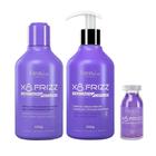 Kit Xô Frizz Umectação + Amaciante + Ampola  Forever Liss