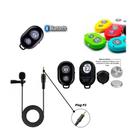 Kit Youtuber Tripé De Celular Microfone Ring Light Colorido