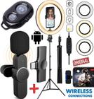 Kit Youtuber Tripé Microfone Sem Fio Celular Smartphone Usb - Leffa Shop