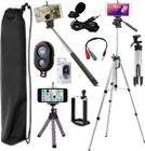 Kit Youtuber Tripé Pedestal Celular Microfone Pau De Selfie - Leffa Shop