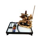 Kit Zen Retangular com Incensario Oriental Pedras 7 Chakras - Decore Casa