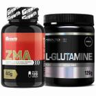 Kit Zma 120 Caps Growth + Glutamina Pura 120g Probiotica