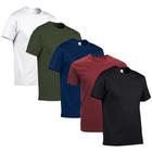 Kit10 Camiseta Masculina Plus Size Lisa Algodão 30.1basica