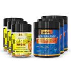 Kit3 Pote Creatina Performance + Colágeno Tipo Ii Mastigável