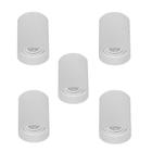 Kit5 Spot Sobrepor Redondo Direcionavel Branco Par20 Zan95