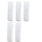 Kit5pcs-lâmpada Luminária De Emergência 30 Leds Litio Slim