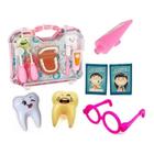 KitDe Dentista Maleta Com 9 Peças Infantil Paki Toys Rosa - Pati Toys