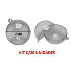 Kits 10/20/30 Esferas Acrílicas Transparentes (DIVERSOS TAMANHOS) Bola de Natal