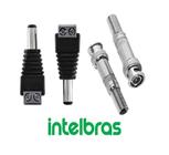 Kits 32 Conector Bnc Com Mola + 16 P4 Com Borne Intelbras