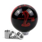 Knob câmbio Mustang 5 marchas com logo Cobra - preto e vermelho