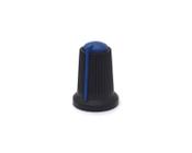 Knob Rotativo Estriado - Preto/Azul Escuro - KB-301-S - Multcomercial