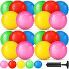 Knobby Balls Vinsot 36 peças Soft Bouncy de 12 cm com bomba de ar