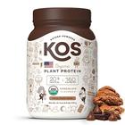 KOS Vegan Protein Powder, Chocolate - Low Carb Pea Protein Blend - Plant Based Protein Powder - USDA Organic, Keto, Gluten, Soy & Dairy Free - Meal Replacement for Women & Men - 30 Porções