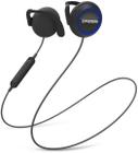 Koss BT221i Fones de ouvido Bluetooth sem fio, microfone em linha, controle de volume e controle de toque remoto, resistente ao suor, preto