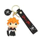 Kurosaki Ichigo Anime Lixívia Silicone Chaveiro Cosplay Pingente Carro Mochila Titular Acessórios