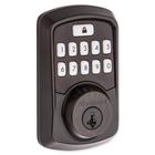 Kwikset 99420-002 Aura Bluetooth Chaveiro da porta do teclado com segurança smartkey, bronze veneziano