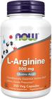 L-arginina arginine 500mg (250 cápsulas) - Now Foods