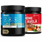 L-Carnitina 200g em Pó + Creme Avelã Fit 500g Growth