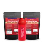 L-Glutamina 300g L-Arginina 250g - 100% Pura Importada - Red Fit Nutrition