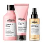 L'Oreal Professionnel Vitamino Color Shampoo 300ml + Condicionador 200ml + Absolut Repair Óleo 90ml