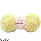 Lã Mollet 200mts 100gms Kit 2 Unidades.