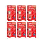 Laby Hidratante Labial - Morango Fps15 (Com Cor) - Kit Com 6