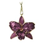 Laca mergulhada roxa Cattleya Orchid Ornament