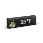 LaMetric TIME Relógio Wi-Fi para Casa Inteligente - Contador de Mídia Social - Cinema Lightbox - Despertador Digital com Tempo - Retro Pixel Art Bluetooth Speaker com Display LED 37x8