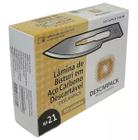 Lâmina De Bisturi Aço Carbono Nº 21 Caixa C/100 - Descarpack