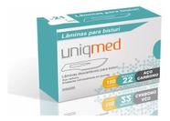 Lâmina de Bisturi Uniqmed Nº 22 (Caixa com 100 Unidades)