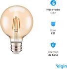 Lamp fil led g95 4w biv 2200k ambar fl - ELGIN