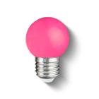 Lamp led bolinha 1w pink e27 220v - embu led