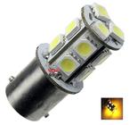 Lampada 13 led bay15d 2 polo p21/5w 1157 1034 laranja 12v