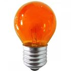 Lampada Bolinha Brasfort 15Wx220V Laranja 8490 - Kit C/25