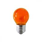 Lampada Bolinha Brasfort 15Wx220V Laranja 8490 - Kit C/25