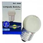 Lampada Bolinha Brasfort 7Wx127V. Leitosa . / Kit C/ 25 Peças