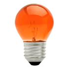 Lâmpada bolinha colorida laranja 15w 220v brasfort 220v