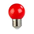 Lâmpada Bolinha Decorativa Vermelho G45 E27 LED 3W 127V - GALAXY LED