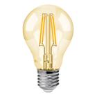 Lâmpada Bulbo LED Filamento A60 4W Âmbar 2200K Bivolt Vintage Retrô Luz Quente